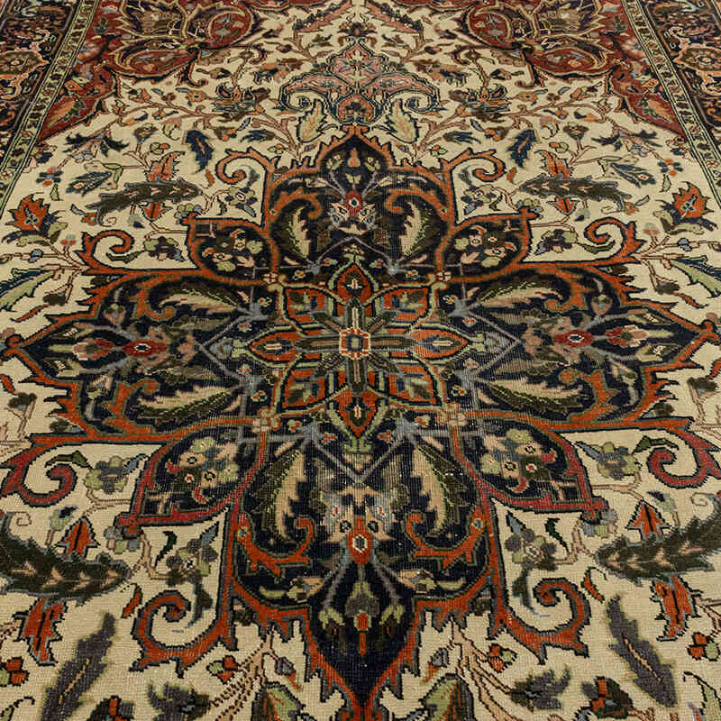 Alfombra Oriental Vintage Anudada a Mano - 198 cm x 294 cm - K0071940