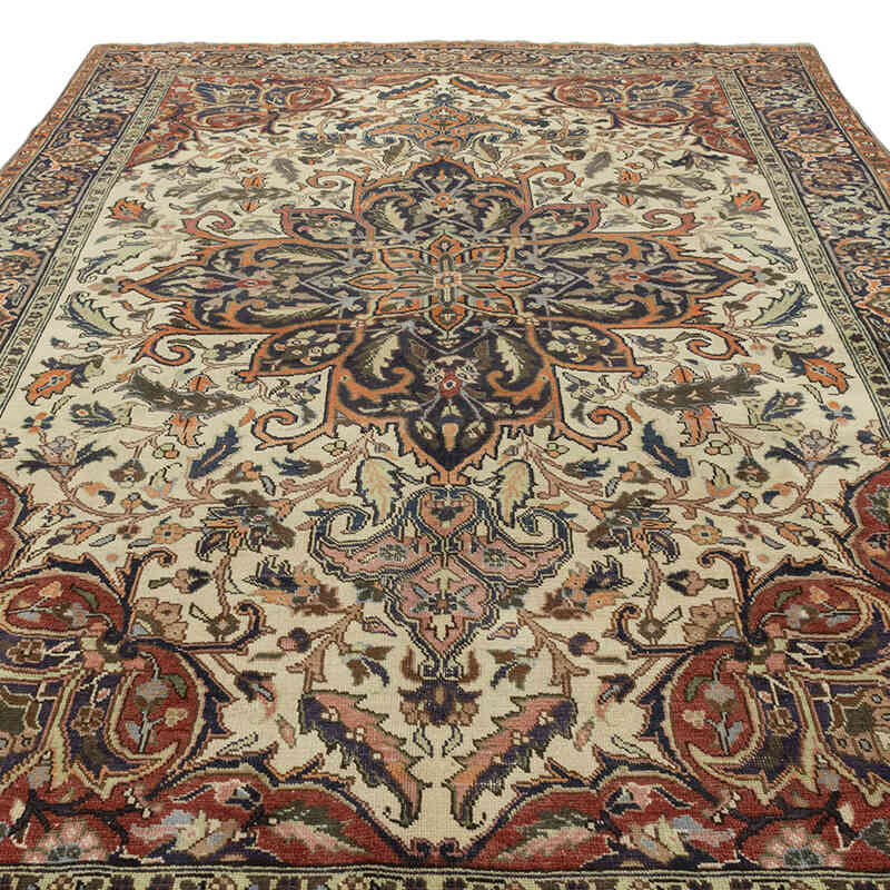 Alfombra Oriental Vintage Anudada a Mano - 198 cm x 294 cm - K0071940