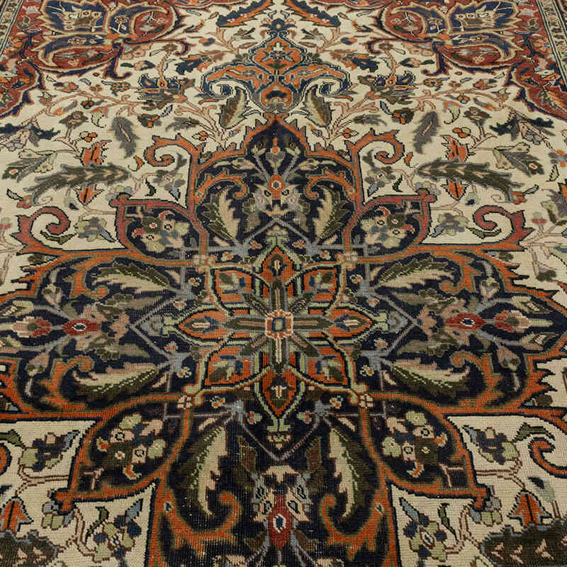 Alfombra Oriental Vintage Anudada a Mano - 198 cm x 294 cm - K0071940
