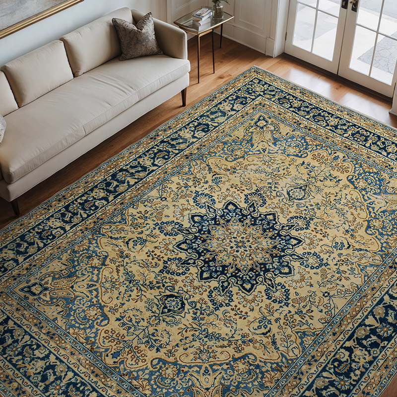 Vintage Hand-Knotted Oriental Rug - 9' 7" x 12' 2" (115" x 146") - K0071942