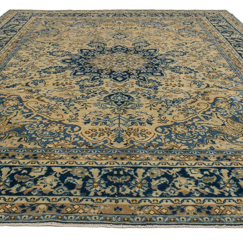 Vintage Hand-Knotted Oriental Rug - 9' 7" x 12' 2" (115" x 146") - K0071942
