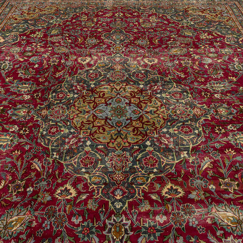 El Dokuma Vintage Halı - 295 cm x 381 cm - K0071944