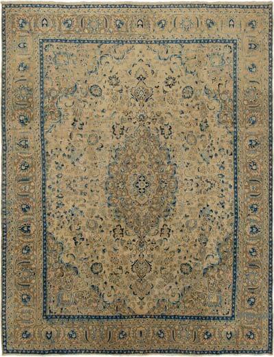 Vintage Hand-Knotted Oriental Rug - 9' 7" x 12' 4" (115" x 148")