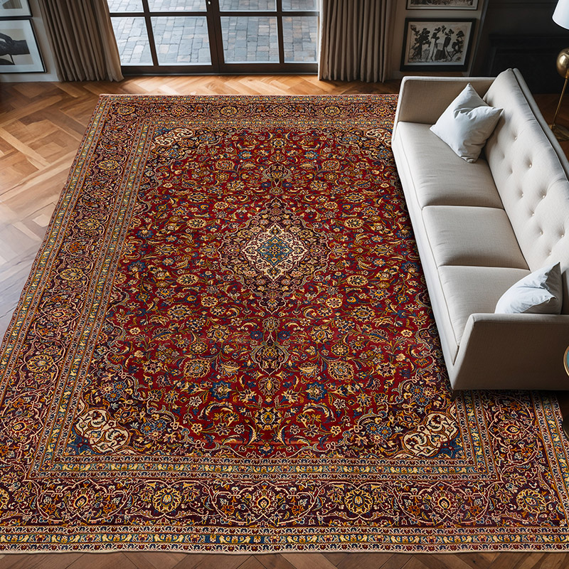 Alfombra Oriental Vintage Anudada a Mano - 300 cm x 392 cm - K0071952