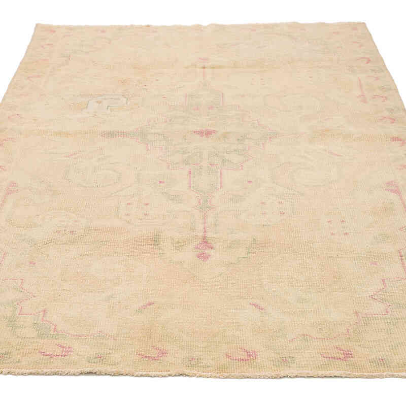 Alfombra Vintage Turca Anudada a Mano - 138 cm x 218 cm - K0071970