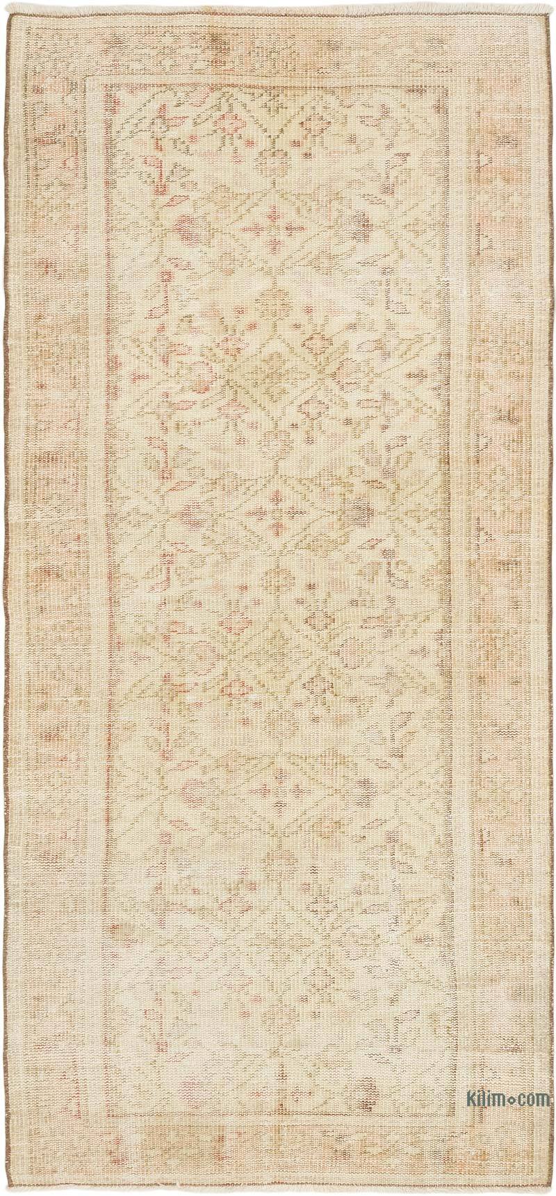 Vintage Turkish Hand-Knotted Rug - 2' 11" x 6' 4" (35" x 76") - K0071972