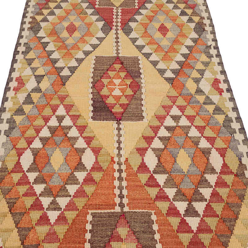 Vintage Tribal Kilim Runner - 2' 9" x 12' 7" (33" x 151") - K0071980