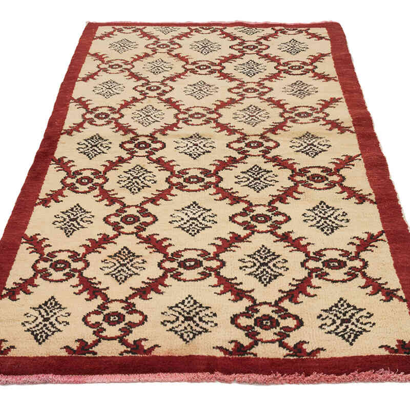 Vintage Turkish Hand-Knotted Rug - 3'  x 6' 5" (36" x 77") - K0071986