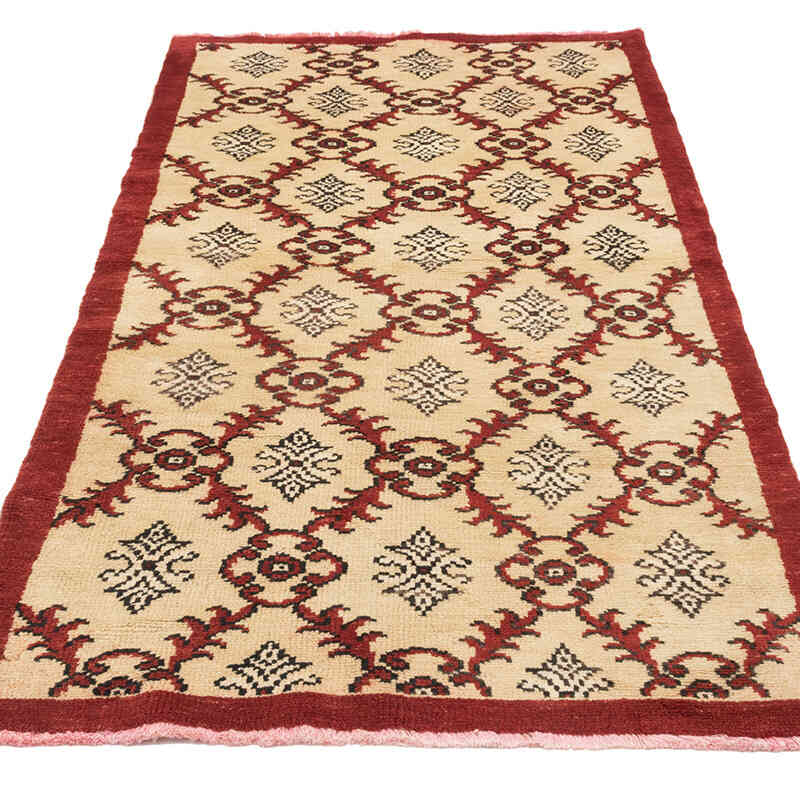 Vintage Turkish Hand-Knotted Rug - 3'  x 6' 5" (36" x 77") - K0071986