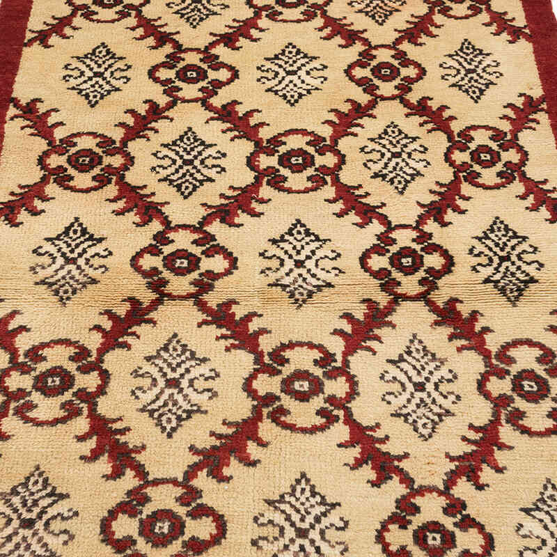 Vintage Turkish Hand-Knotted Rug - 3'  x 6' 5" (36" x 77") - K0071986