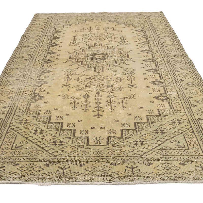 Alfombra Vintage Turca Anudada a Mano - 156 cm x 266 cm - K0071988