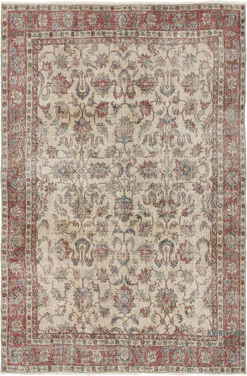 Alfombra Vintage Turca Anudada a Mano - 190 cm x 285 cm - K0071997