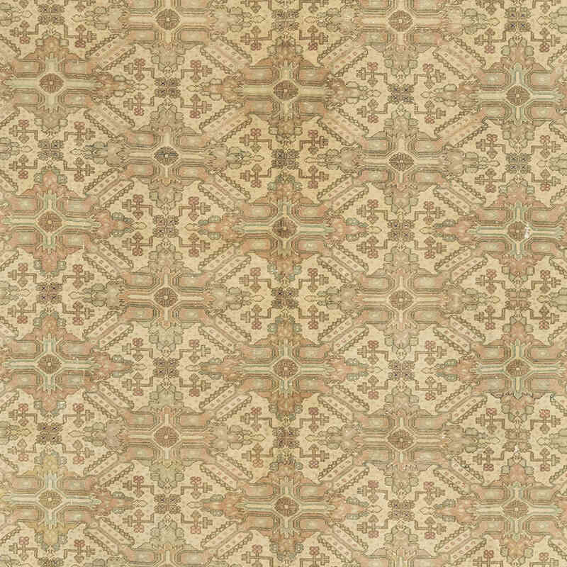 Alfombra Vintage Turca Anudada a Mano - 194 cm x 288 cm - K0072021