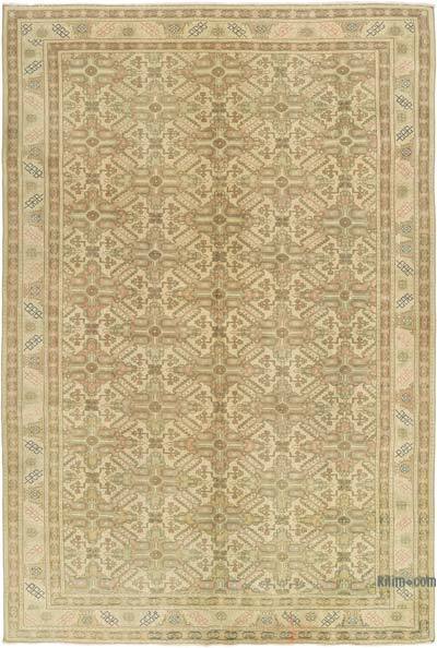 Vintage Turkish Hand-Knotted Rug - 6' 4" x 9' 5" (76" x 113")