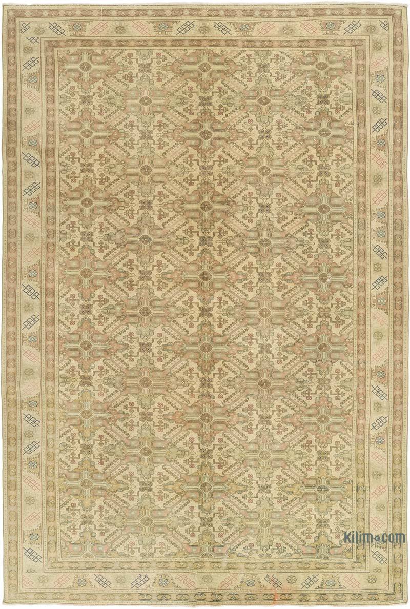 Alfombra Vintage Turca Anudada a Mano - 194 cm x 288 cm - K0072021