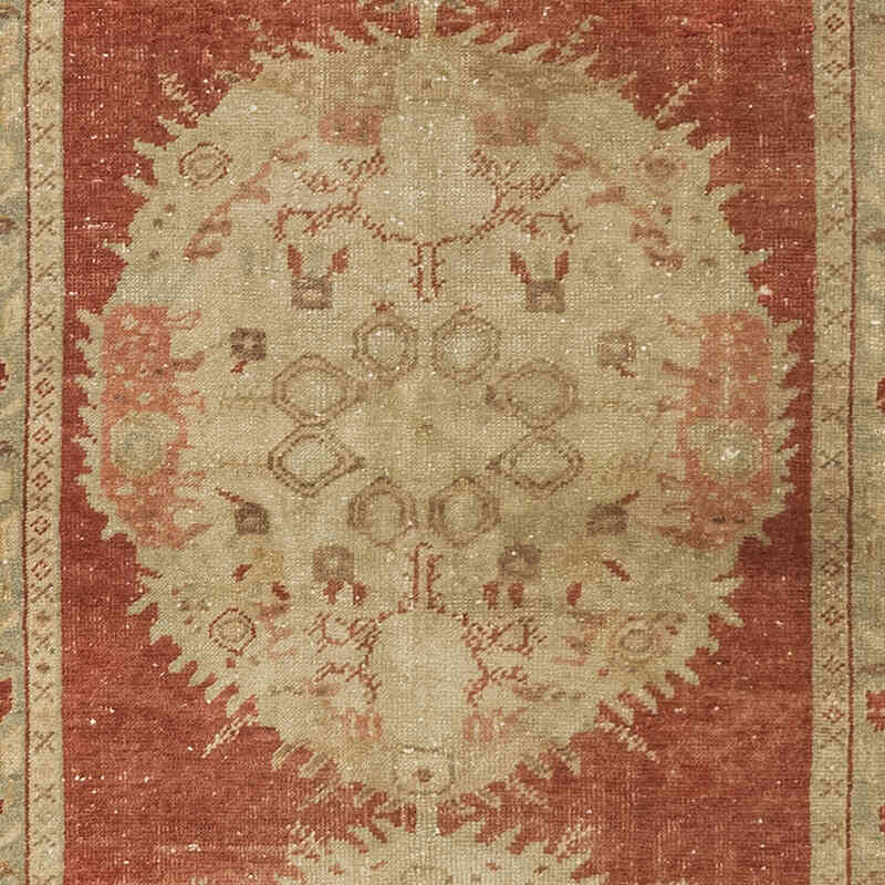 Vintage Turkish Hand-Knotted Runner - 3' 3" x 10' 1" (39" x 121") - K0072024