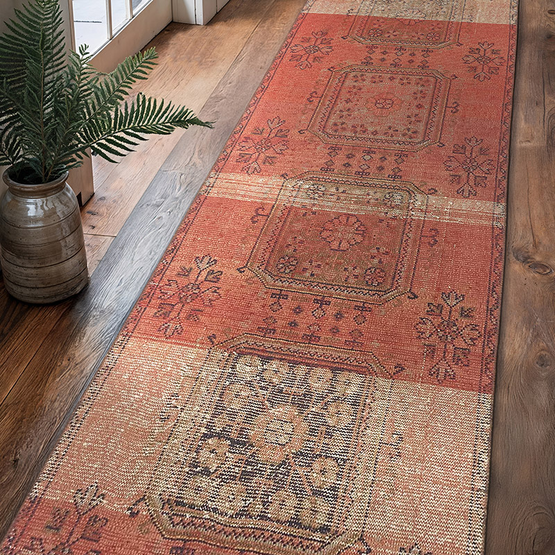 Vintage Turkish Hand-Knotted Runner - 3' 2" x 11' 7" (38" x 139") - K0072034