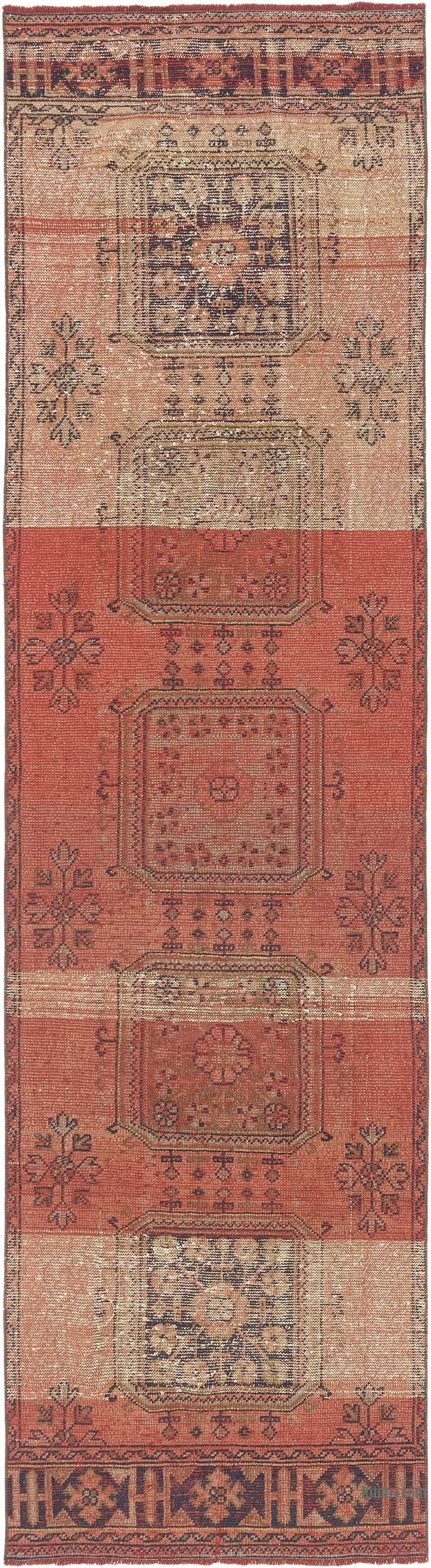 Vintage Turkish Hand-Knotted Runner - 3' 2" x 11' 7" (38" x 139") - K0072034