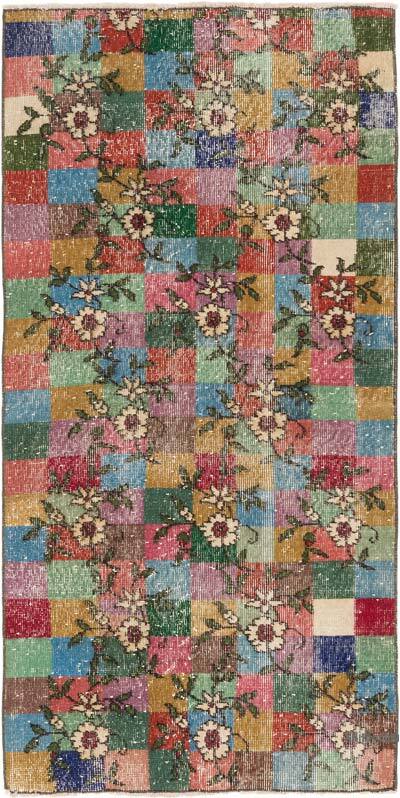 Alfombra Vintage Turca Anudada a Mano - 85 cm x 170 cm
