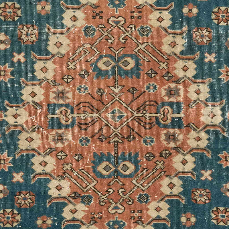 Alfombra Vintage Turca Anudada a Mano - 103 cm x 163 cm - K0072056