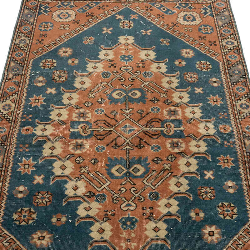 Alfombra Vintage Turca Anudada a Mano - 103 cm x 163 cm - K0072056