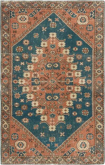 El Dokuma Vintage Halı - 103 cm x 163 cm