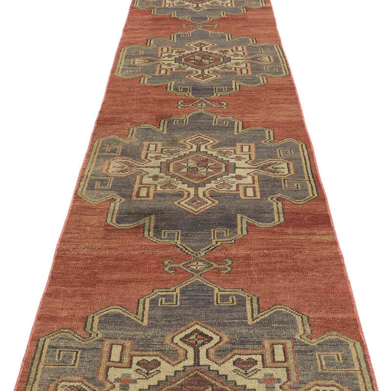 Vintage Turkish Hand-Knotted Runner - 2' 4" x 14' 9" (28" x 177") - K0072061