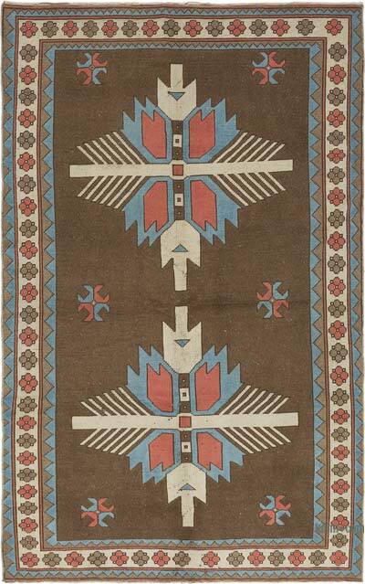 El Dokuma Vintage Halı - 165 cm x 256 cm