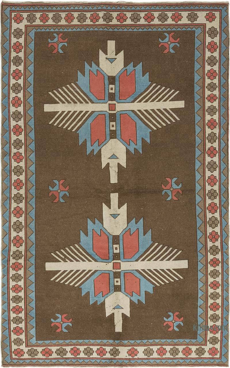 Vintage Turkish Hand-Knotted Rug - 5' 5" x 8' 5" (65" x 101") - K0072062