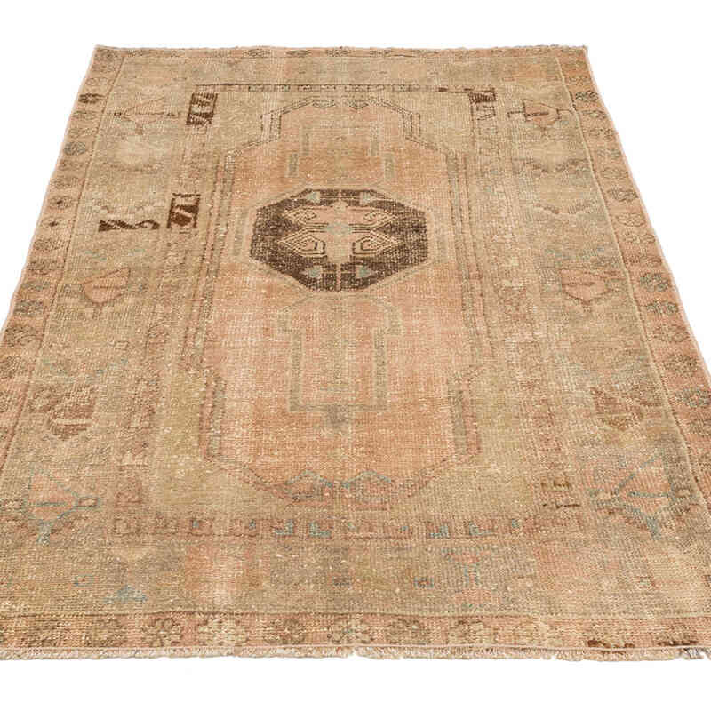 Alfombra Vintage Turca Anudada a Mano - 92 cm x 147 cm - K0072071