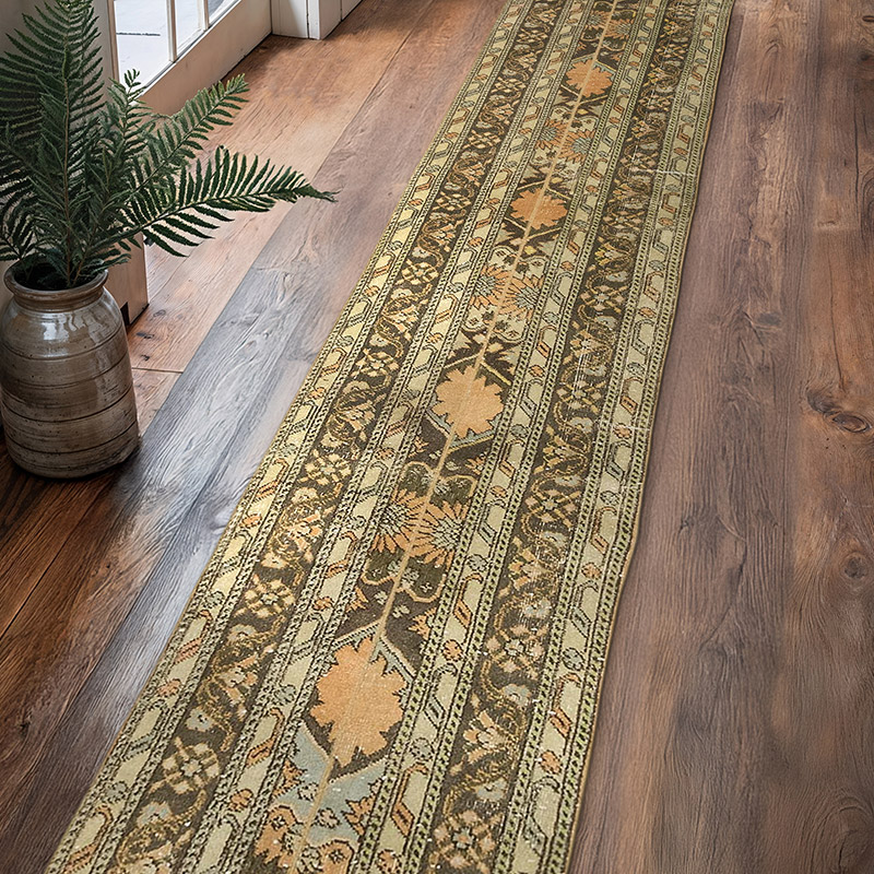 Alfombra Turca Vintage De Pasillo - 63 cm x 386 cm - K0072074