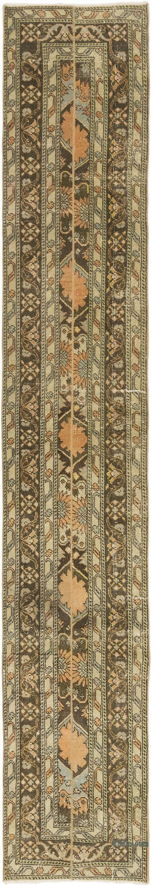 Alfombra Turca Vintage De Pasillo - 63 cm x 386 cm - K0072074