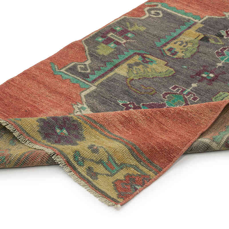 Vintage Turkish Hand-Knotted Runner - 3'  x 12' 1" (36" x 145") - K0072075