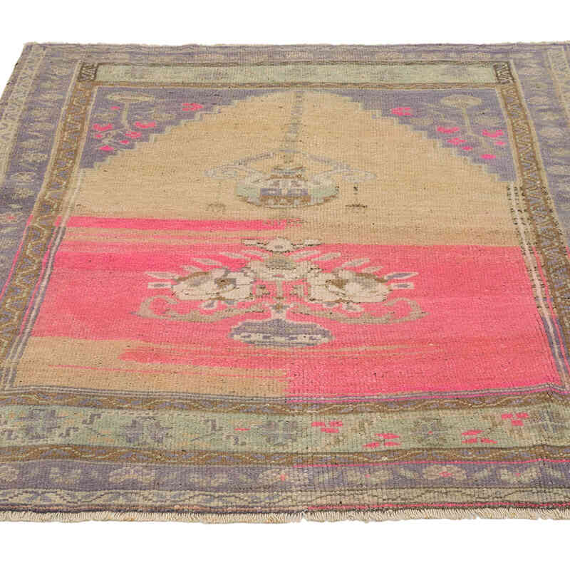 Vintage Turkish Hand-Knotted Rug - 3' 5" x 4' 4" (41" x 52") - K0072080