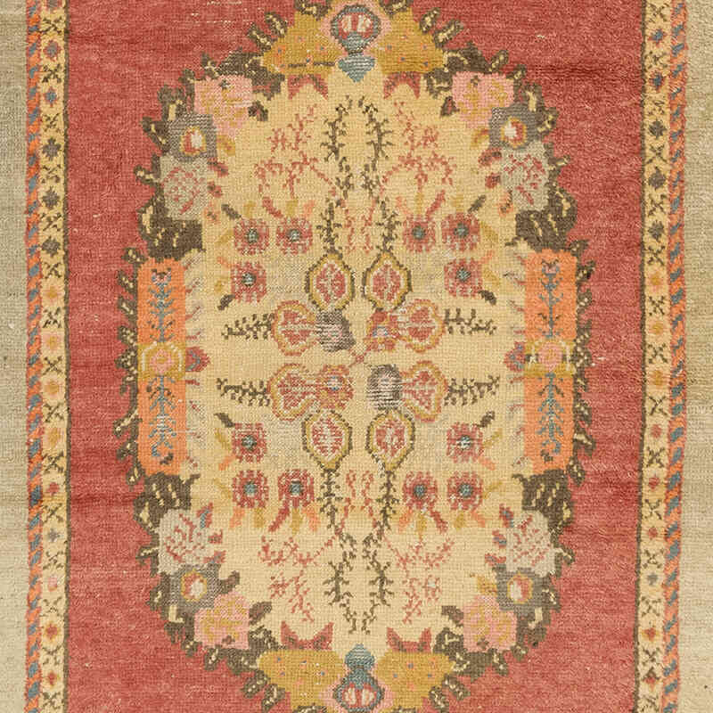 Vintage Turkish Hand-Knotted Rug - 3' 4" x 7' 7" (40" x 91") - K0072082