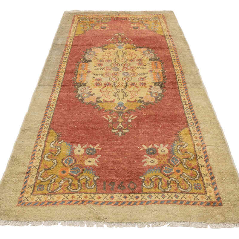 Vintage Turkish Hand-Knotted Rug - 3' 4" x 7' 7" (40" x 91") - K0072082