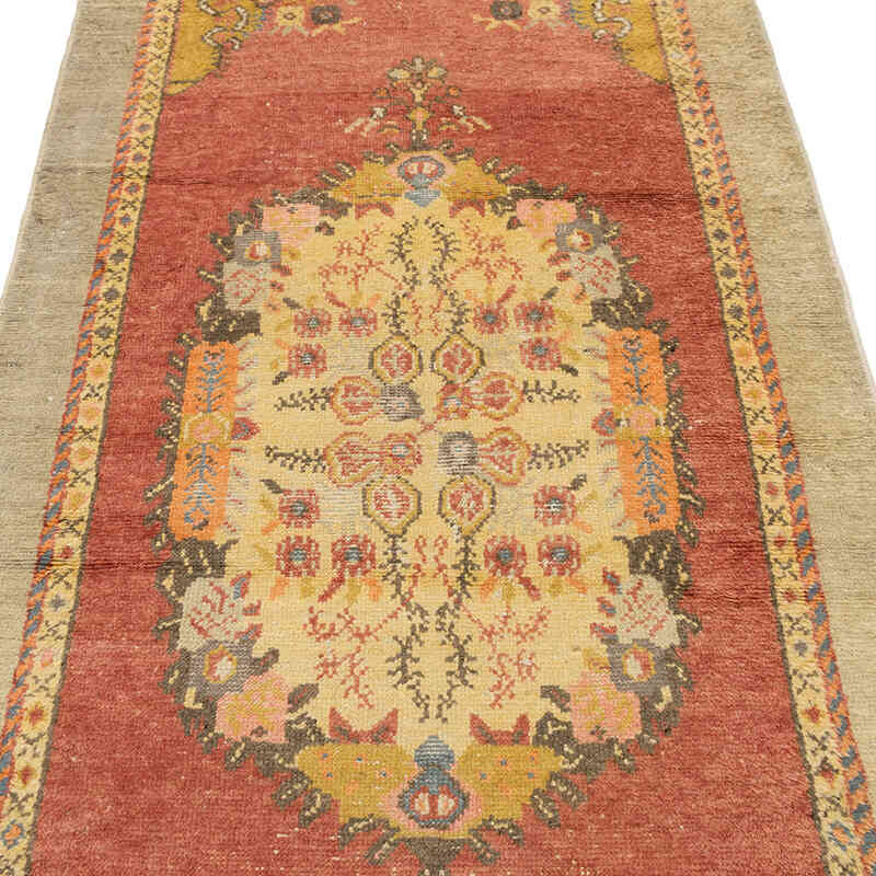 Vintage Turkish Hand-Knotted Rug - 3' 4" x 7' 7" (40" x 91") - K0072082
