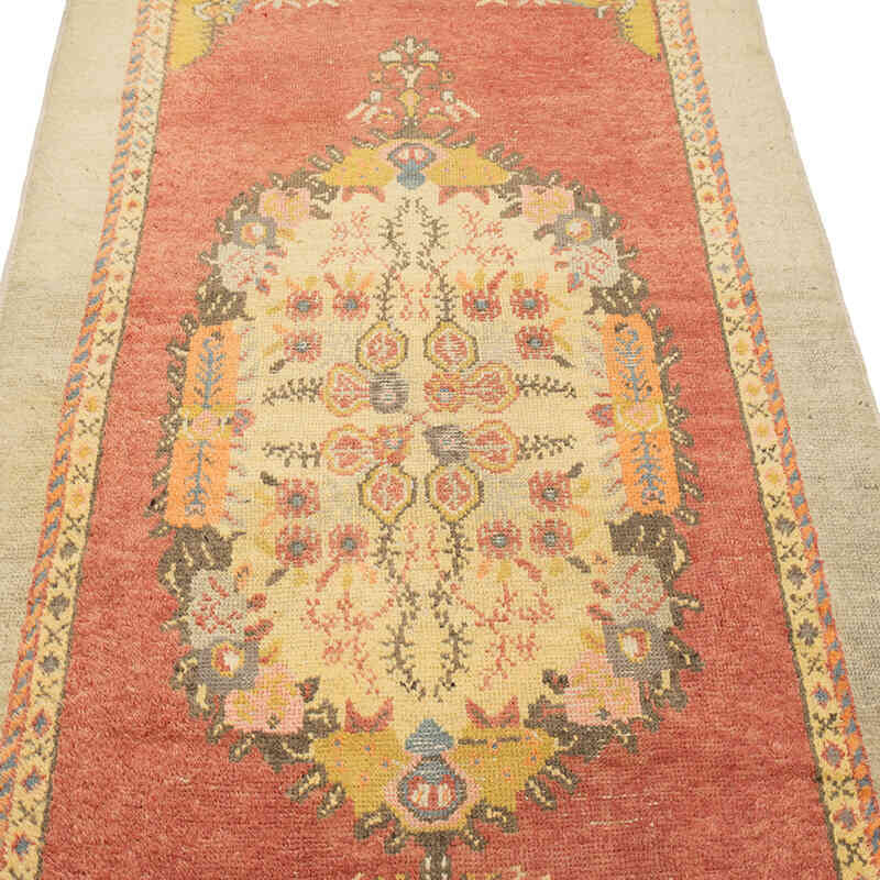 Vintage Turkish Hand-Knotted Rug - 3' 4" x 7' 7" (40" x 91") - K0072082