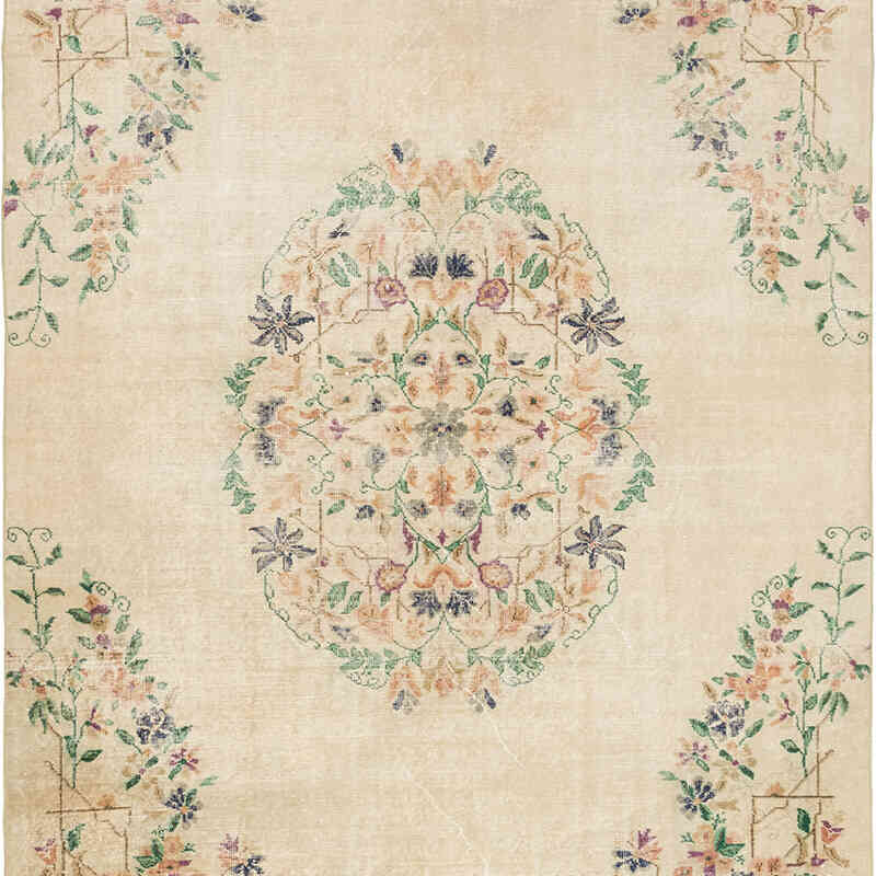 El Dokuma Vintage Halı - 205 cm x 260 cm - K0072084