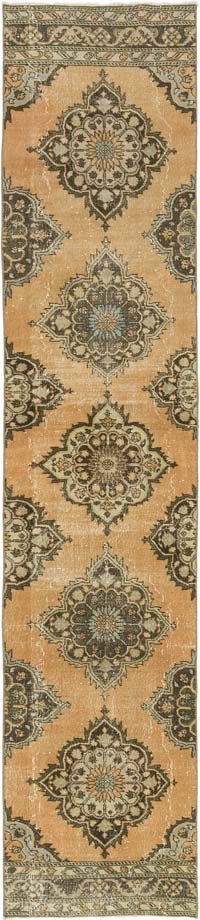 Vintage Turkish Hand-Knotted Runner - 2' 8" x 12' 10" (32" x 154")