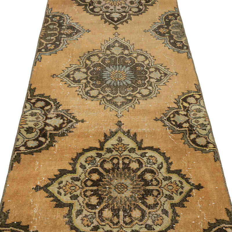Vintage Turkish Hand-Knotted Runner - 2' 8" x 12' 10" (32" x 154") - K0072086