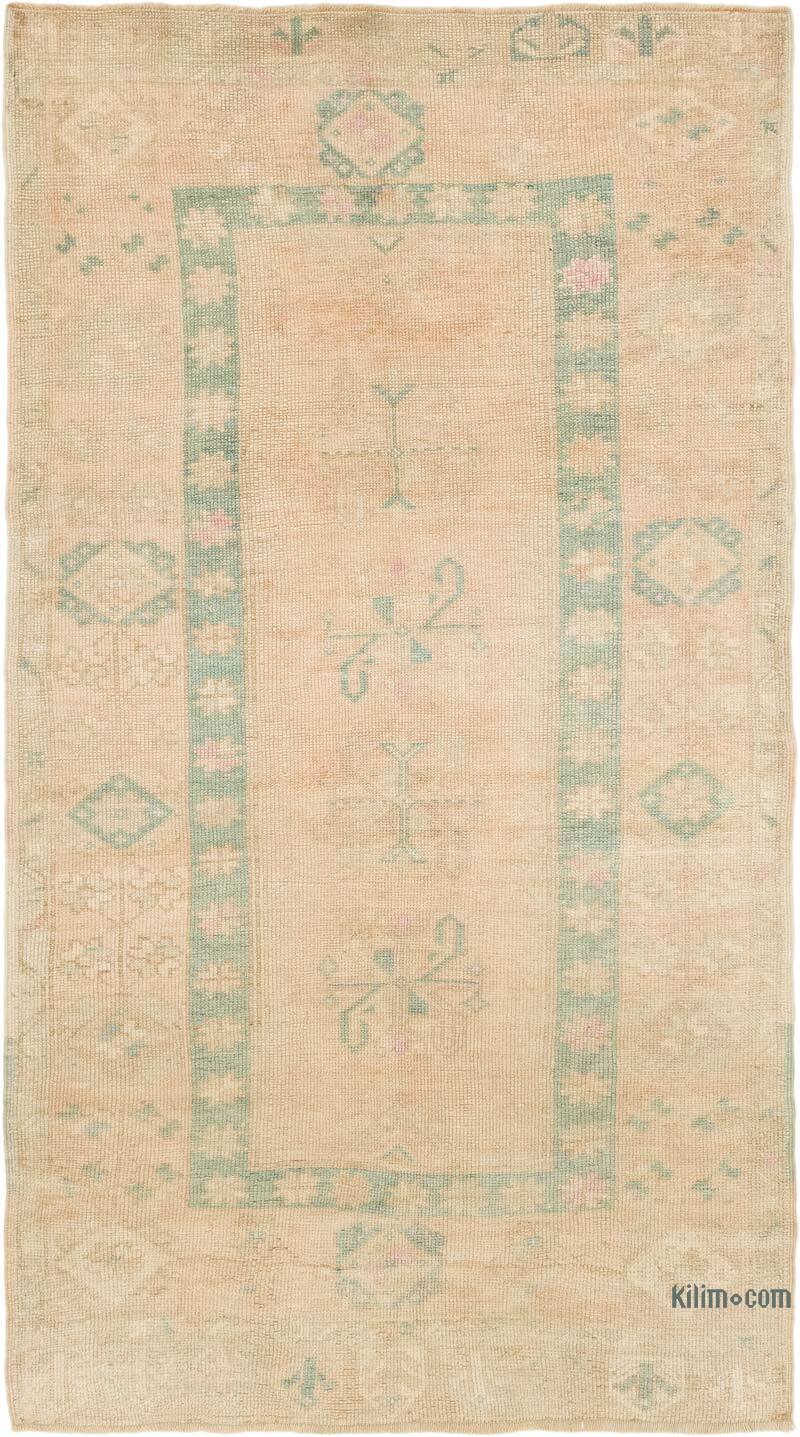 El Dokuma Vintage Halı - 108 cm x 198 cm - K0072093