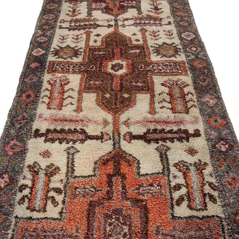 Vintage Tribal Runner Rug - 3' 10" x 11' 8" (46" x 140") - K0072101