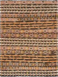 Vintage Anatolian Kilim Rug - 6' 6" x 8' 5" (78" x 101")