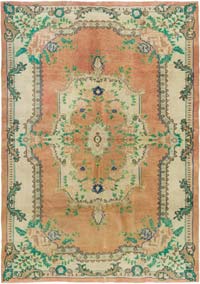 Vintage Turkish Hand-Knotted Rug - 6' 4" x 9'  (76" x 108")