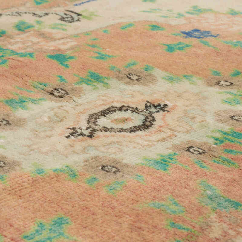 Vintage Turkish Hand-Knotted Rug - 6' 4" x 9'  (76" x 108") - K0072109