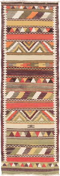 Alfombra Kilim Tribal Vintage - 83 cm x 250 cm