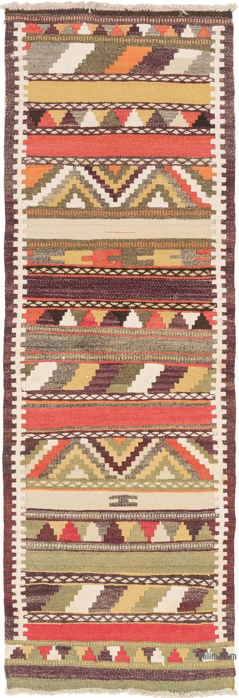Vintage Anadolu Kilim Yolluk - 83 cm x 250 cm - K0072110