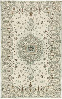 Vintage Turkish Hand-Knotted Rug - 5' 8" x 8' 8" (68" x 104")