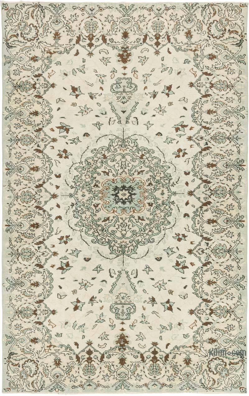 Vintage Turkish Hand-Knotted Rug - 5' 8" x 8' 8" (68" x 104") - K0072115